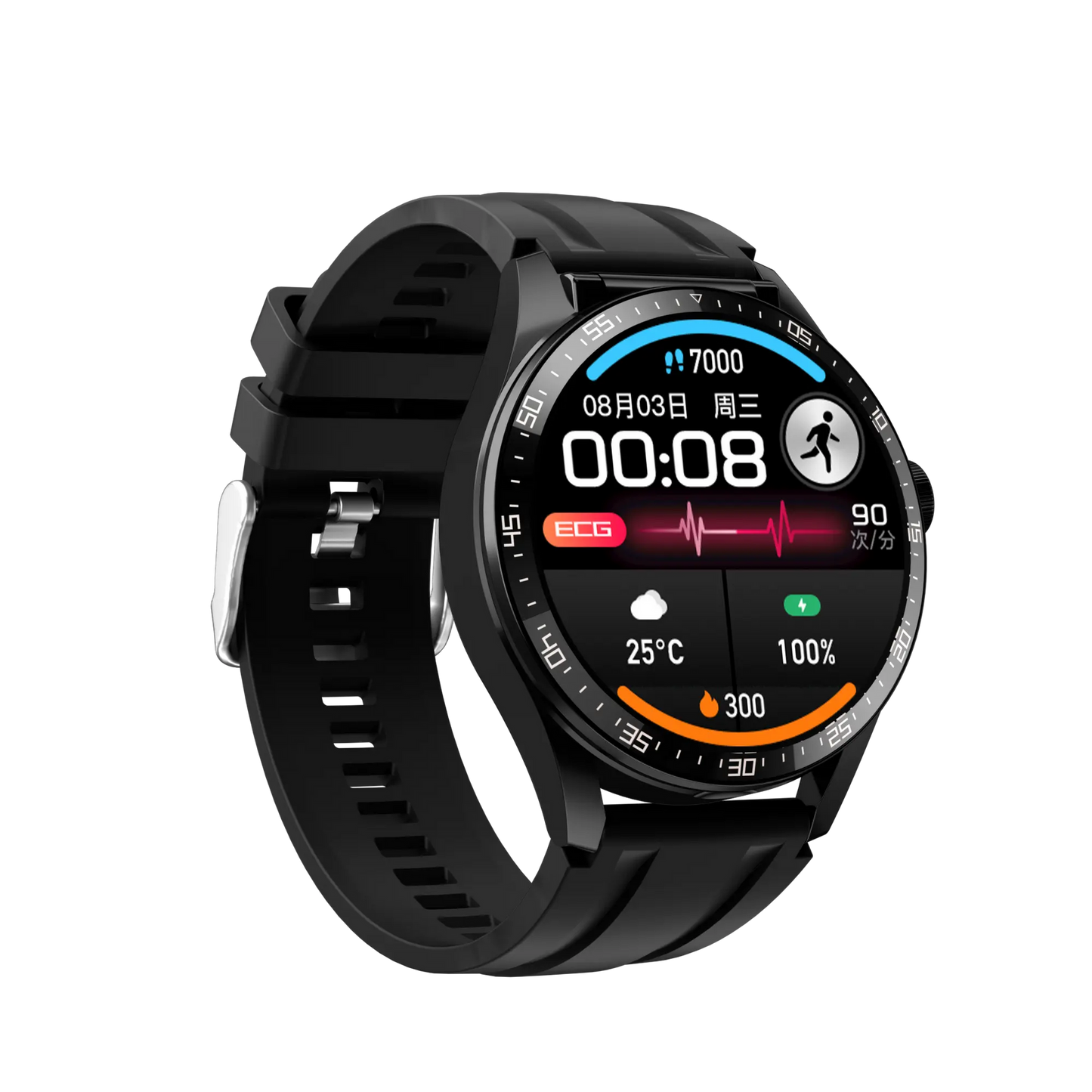 PowerBand GT5 – Luxury 2-in-1 Smartwatch & Earbuds
