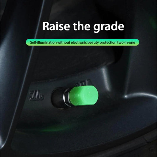🚗 Luminous Car Tire Valve Caps – Glow in Style! ✨
